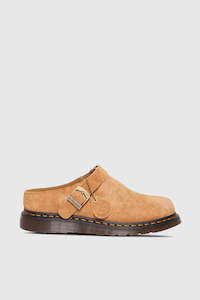 Clothing: Isham Buckle Mule Suede - Tan Desert Oasis