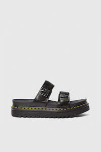 Clothing: Myles Slip On Sandals - Black