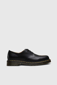 Clothing: 1461 3 Eye Leather Shoes - Black Smooth