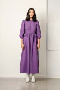 Heidi Dress - Amethyst Stripe