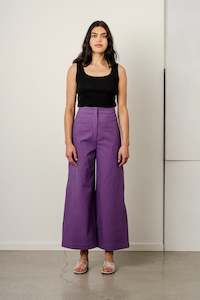 Jeane Pant - Amethyst Stripe