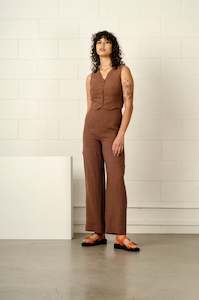 Clothing: Etta Trouser - Carob