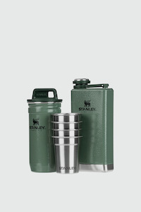 Clothing: Adventure Pre-Party Shot Glass +  Flask Set - Green