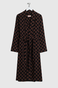 Bath Robe - Tabac / Noir