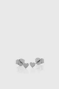 Heart Micro Studs - Sterling Silver