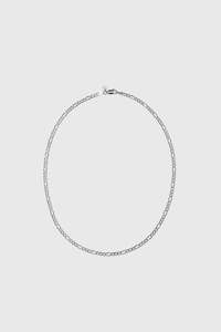 Figaro Fine Chain Necklace - Sterling Silver