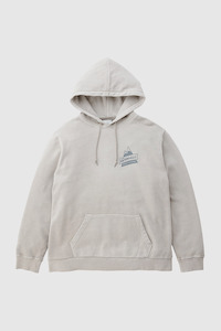 Peak Hooded Sweatshirt - Oatmeal Pigment