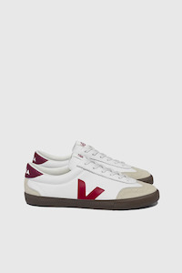 Clothing: Volley Leather - White / Pekin / Bark