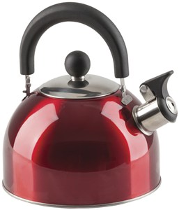 Red Stainless Steel Whistling Kettle 2L – Infinity RV Infinity Caravans Motorh…