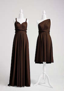 dress: Dark Brown Multiway Infinity Dress