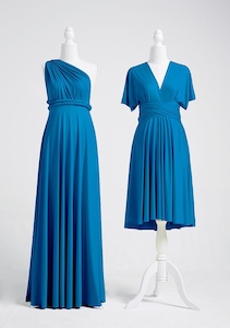 Infinity Dresses: Peacock Blue Multiway Infinity Dress