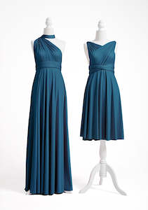 Teal Blue Multiway Infinity Dress