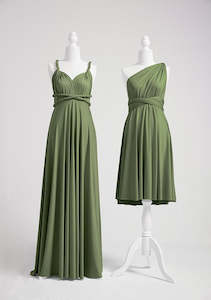 Infinity Dresses: Olive Green Multiway Infinity Dress