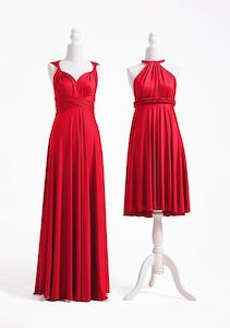 Red Multiway Infinity Dress