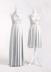 Silver Grey Multiway Infinity Dress