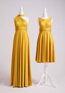 Mustard Yellow Multiway Infinity Dress