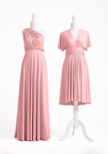 Dusty Rose Multiway Infinity Dress