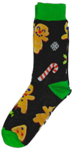 Sloth Sox- Gingerbread Man Socks