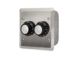 Infratech Dual Regulator w Stainless Steel Wall Plate