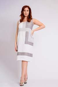 Clothing: Pure Linen Dress Raffa - PosiTiamo