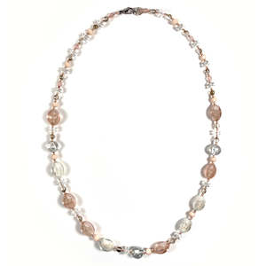 Clothing: Murano Glass Long Necklace Aida Pink - Antica Murrina Venezia