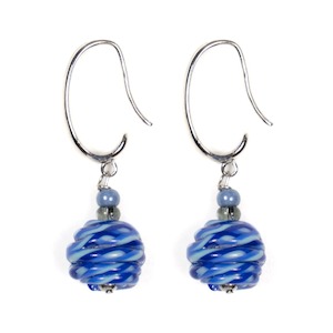 Murano Glass Earrings Freedom Blu - Antica Murrina Venezia