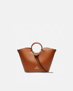 Clothing: Genuine Leather Bucket Bag Oblo Lion - Cuoieria Fiorentina