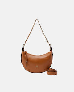 Genuine Leather Small Hobo Bag Eva Lion - Cuoieria Fiorentina