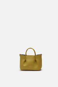 Genuine Leather Tote Bag Candy  Lime - Cuoieria Fiorentina