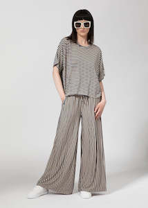 Made in Italy Viscose T-shirt Stripe - Caterina D