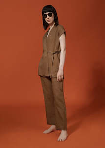 Made in Italy Linen Trousers - Caterina D.