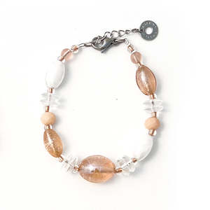 Murano Glass Bracelet Aida Pink - Antica Murrina Venezia