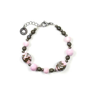 Clothing: Murano Glass Bracelet Ginger Pink - Antica Murrina Venezia