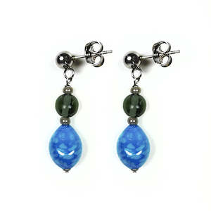 Clothing: Murano Glass Earrings S Ginger Turchese - Antica Murrina Venezia