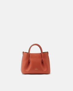 Genuine Leather Tote Bag Candy Papaya - Cuoieria Fiorentina