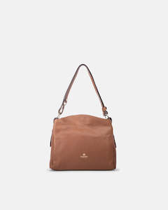 Clothing: Leather Shoulder Bag Velvet Caramel - Cuoieria Fiorentina