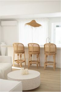 Rattan bar stool