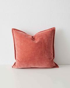 General store operation - other than mainly grocery: Weave Home Nova Velvet Cushion - Rosewater | 50 x 50cm