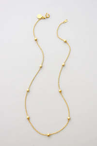 David Aubrey Gold Bobble Necklace