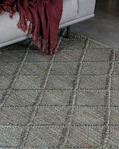 Baya Assam 100% Jute Floor Rug - Agate Stone