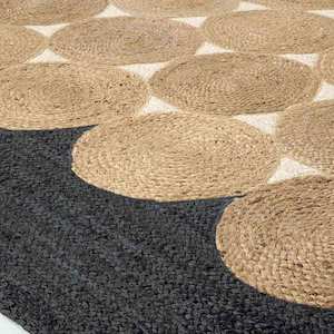 Élitis Kool Floor Rug - Graphite | 100% Handbraided Jute