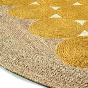 General store operation - other than mainly grocery: Élitis Kool Floor Rug - Banane | 100% Handbraided Jute