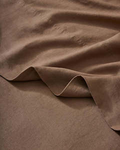 General store operation - other than mainly grocery: Ravello Linen Flat Sheet - Biscuit | Weave Home Bed Linen