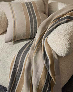 Weave Home European Linen Franco Throw - Clay