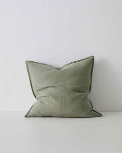 General store operation - other than mainly grocery: Weave Home European Linen Como Cushion - Olive | Three Sizes