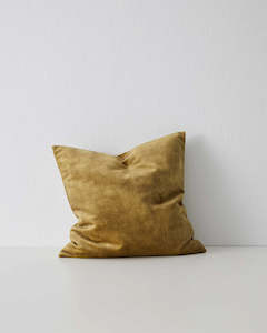 Weave Home Ava Velvet Cushion - Chartreuse | 50 x 50cm