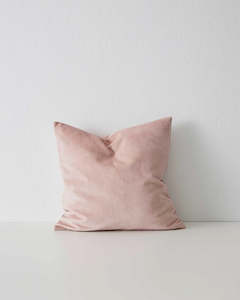 Weave Home Ava Velvet Cushion - Blush | 50 x 50cm