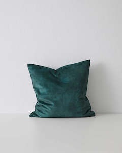 Weave Home Ava Velvet Cushion - Emerald | 50 x 50cm