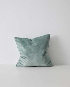 Weave Home Ava Velvet Cushion - Seaglass | 50 x 50cm