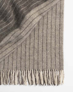 General store operation - other than mainly grocery: Weave Home Clyde Throw Blanket - Grey | 100% Wool | Large Size